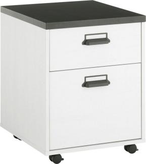 Home affaire Rollcontainer SHERWOOD, mit Apothekergriffen aus Metall, Breite 47 cm, Soft-Close-Funktion