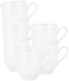 Seltmann Weiden Amina Henkelbecher 0,36 l 6er Set Weiß - DS