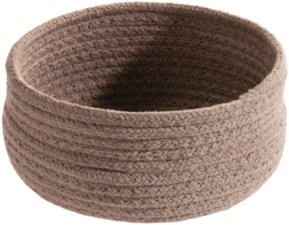 spirella Aufbewahrungskorb TOBAGO (1 St), Aufbewahrungskorb aus geflochtener Baumwolle, formstabil, Ø 17x9 cm