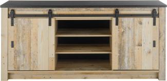 SHERWOOD Küchenschrank Old Style hell 2 türig 201 cm