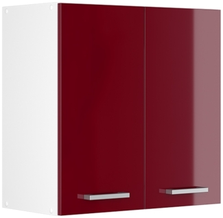 Vicco Hängeschrank Bordeaux Hochglanz 60 cm mit Türen, R-Line