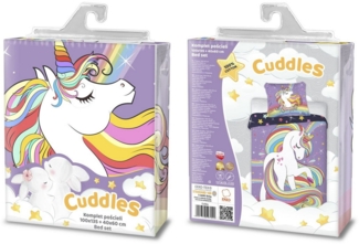 Einhorn Bettwäsche Pony Babybettwäsche EINHORN022 100x135 cm + 40x60 cm