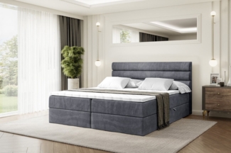 ALTDECOR Boxbett CELESTIA (Multipocket-Matratze H4, H3 Matratze Bonellfederung, Topper, Kopfteil)