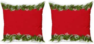 Abakuhaus Kissenbezüge Modern Accent Doppelseitiger Digitaldruck, (2 Stück), Weihnachten Nadel Fichte