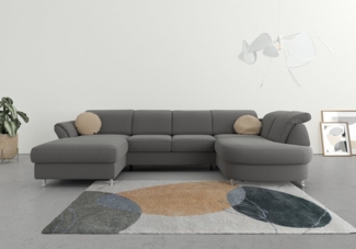 sit&more Wohnlandschaft Apulia U-Form, wahlweise Bettfunktion, Bettkasten und Kopf- und Armteilverstellung