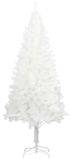 vidaXL Künstlicher Weihnachtsbaum Naturgetreue Nadeln Weiß 210 cm 321024