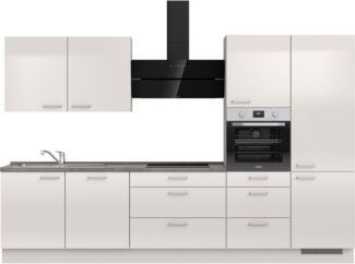 nobilia® Küchenzeile "Flash II", vormontiert, Ausrichtung wählbar, Breite 330 cm, wahlw. mit E-Geräten