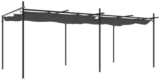vidaXL Pergola mit Schiebedach Anthrazit 589x292x230 cm 360122