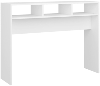vidaXL Konsolentisch Weiß 105x30x80 cm Holzwerkstoff 808305