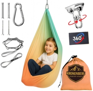 Diyarts Tuchschaukel Ganzkörpersocke (Sensorische Therapieschaukel aus elastischem Nylon), Hängeschaukel, höhenverstellbar, 360° drehbar, für drinnen & draußen