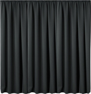 JEMIDI Gardine Vorhang blickdicht, 300x245cm, Kräuselband, schwarz, (1 St)
