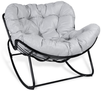 CCLIFE Schaukelsessel Schaukelstuhl Schaukelsessel Relaxstuhl Belastbarkeit 150KG