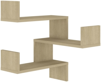 vidaXL Wand-Eckregal Sonoma-Eiche 40x40x50 cm Holzwerkstoff 807229