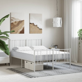 vidaXL Schaumstoffmatratze Weiß 140x220 cm Härtegrad H2 H3 4016642