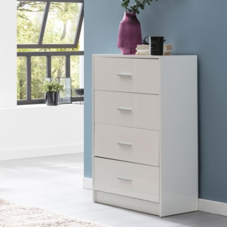 Design Sideboard FB52330 Weiß Hochglanz 60 x 90 x 30 cm