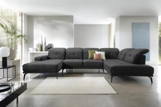 Wohnideebilder Bretan Dunkelgrau Ecksofas & Eckcouches CO-BRE-RT-06LO