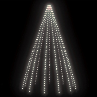 vidaXL Weihnachtsbaum-Beleuchtung 500 LEDs Kaltweiß 500 cm 328896