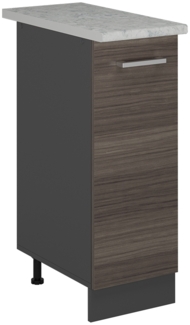 Apothekerschrank R-Line Edelgrau 30 cm AP Marmor Vicco