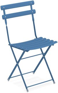 2er Set Arc en Ciel Klappstuhl blau Stahl