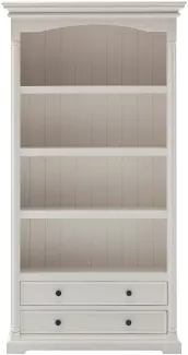 Bücherregal Provence mit Schubladen, 100 cm