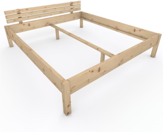 Zirbenbett "Zirben-Liesl" 200 x 220 cm Holzbett Massivholzbett Bett
