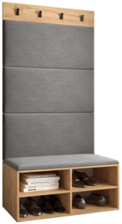 ABIKS MÖBEL Garderoben-Set MIRO Set 2, Garderobe mit gepolsterten Paneelen, Modern Design