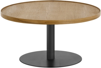 MONTEVERDE Couchtisch - 80cm / Schwarz pulverbeschichtet