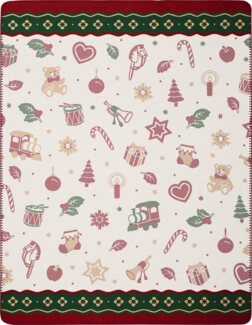 Wohndecke Toy's Delight mit weihnachtlichen Motiven, Weihnachtsdecke in 150x200, Villeroy & Boch, Made in Germany