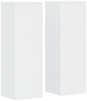 vidaXL Pflanzenständer 2 Stk. Weiß 33x33x100 cm Holzwerkstoff 3307882