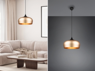 Pendelleuchte, CHIRON, E27/40W 1-flammig Ø 450, H 200, Pendel-L 1. 500