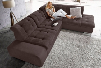 sit&more Ecksofa Pale L-Form, inklusive Kopfteilverstellung, wahlweise mit Bettfunktion
