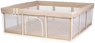 Chipolino Laufstall Easy Set Spielmatte 180 x 180 cm Aufbewahrungstasche weich beige
