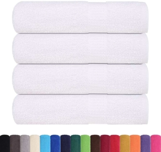 vidaXL Handtücher 4 Stk. Weiß 50x100 cm 360 g/m² 100% Baumwolle 136650