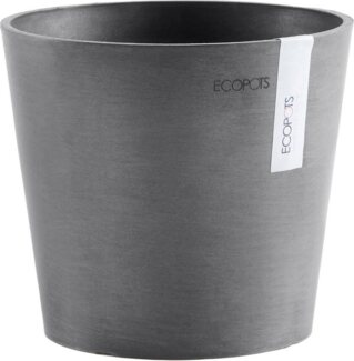 ECOPOTS Blumentopf AMSTERDAM Mini Grey, BxTxH: 17x17x14,9 cm