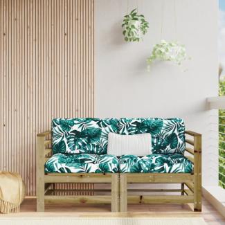 vidaXL Garten-Ecksofas 2 Stk. Kiefernholz Imprägniert 825638