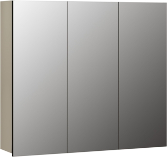 welltime Spiegelschrank Amrum (1-St) 3-Türiger Badspiegel mit Stauraum - Maße (B/T/H) 90/20/80 cm