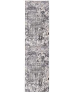 Kadima Design "Dee" Abstrakte Kunst-Teppiche in Premium-Qualität. Farbe: Grau, 80x300 cm