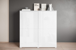 INOSIGN Highboard Kenia, moderne grifflose Hochkommode mit 4 Türen, Breite 120 cm (1 St), Push-to-Open-Fronten, höhenverstellbaren Einlegeböden