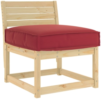vidaXL Palettenkissen für Sitzfläche Weinrot 60 x 60 x 12 cm 42001494