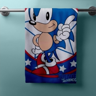 Faro Handtücher Sonic The Hedgehog Duschtuch Badetuch Strandtuch 70 x 140cm