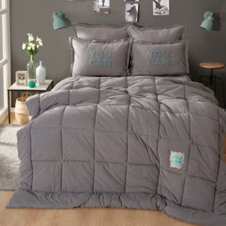 Karaca Home Bettwäsche Karaca Home Motto Cotton Comfort Double Duvet Set mit Bettlaken