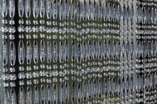 La Tenda Perlenvorhang STRESA 3 Türvorhang transparent, Hakenaufhängung, transparent, 90 x 210 cm, Perlen - Länge und Breite individuell kürzbar