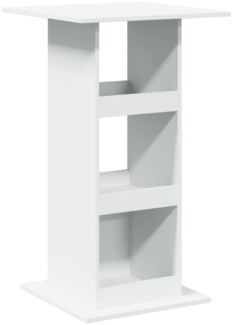 vidaXL Bartisch mit Ablagen Weiß 60x60x102 cm Holzwerkstoff 854328