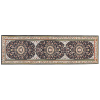Teppich mehrfarbig 60 x 200 cm orientalisches Muster Kurzflor CIVRIL