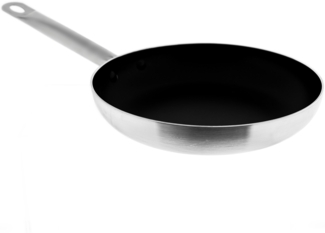 Edelstahl-Bratpfanne mit Antihaftbeschichtung - Induktionsgeeignet ø28 cm