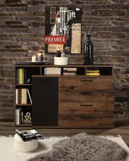 Forte JACKY Sideboard Schlammeiche und Schwarzeiche