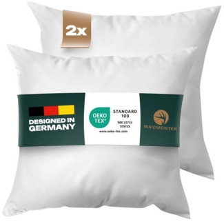 Waidmeister Kopfkissen Kopfkissen 80x80 cm 2er Set Weiches & Bequemes Mikrofaser Schlafkissen