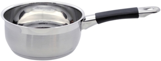2er Set Edelstahl Kasserolle "Mailand" 1L 16cm Kochtopf ohne Deckel Topfset Töpfe Kochtöpfe
