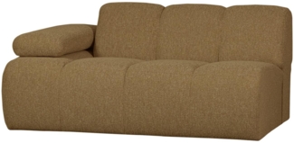 Modulsofa Mojo Boucle 1,5er Arm-Links, Gelb/Braun