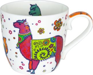 KÖNITZ Becher Colourful Animals - Lama - 425 ml / Motivtasse